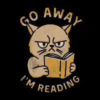 Go Away I'm Reading - design