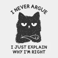 I Never Argue - design