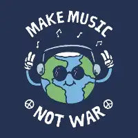 Make Music Not War - design
