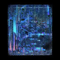 Blue Glitch Signal - design