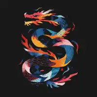 stylish dragon - design