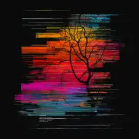 Sunset Fusion - Fall Aesthetic T-Shirt - design