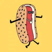 Hot Doggin' - design