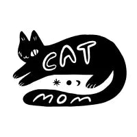 cat mom black cat - design
