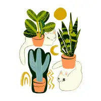 plants and cats - design