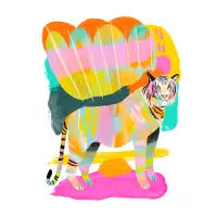 rainbow tiger - design