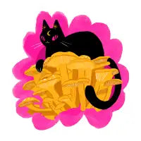 yellow mushroom cat T-Shirt - design
