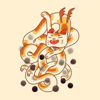 Boba Cat Dragon - design