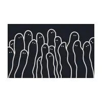 Squiggle Ghosts Dark - design