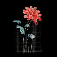 8-Bit Flower - design