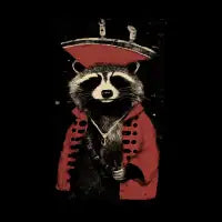 Raccoon Pirate T-Shirt - design