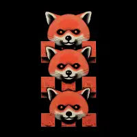 Red Panda Trinity - design