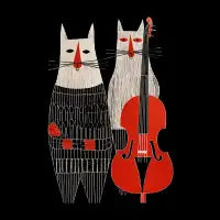 Retro Jazz Cats - design