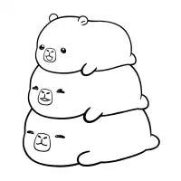 Capybara Three BW - design
