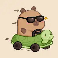 Capybara Turtle Car - design