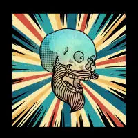 RETRO SKULL - design