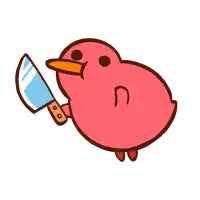 Kiwi with Knife - design