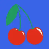 Retro Red Cherry Illustration - design