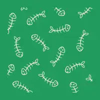 Fishbone Pattern Green - design