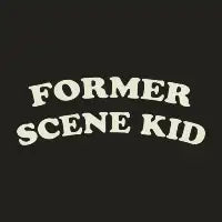 Former Scene Kid Retro-Style Vintage Typography Design White Text - design
