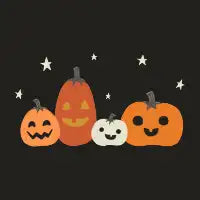 Smiling Halloween Jack-O-Lantern Pumpkins T-Shirt - design