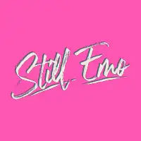 Retro Typography Still Emo in Pink and Teal - design