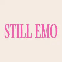 Still Emo Typography Design Pink T-Shirt - design