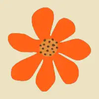 Summer Flower in Orange - design