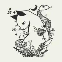 Cat And Snake - design
