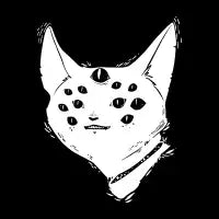 Creepy And Cute Many Eyed Spider Cat - design