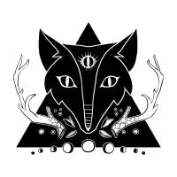 Fox Moon Phase & Third Eye Illustration - design
