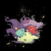Many Wolves And Magic Witches Illustration - design