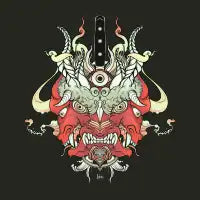 Monster Oni Demon Dark Surreal Art - design