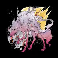 Purple Wolf With Many Eyes - design