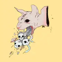 Sphynx Cat With Skulls - design