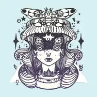 Strange Moth Witch, Quadruple Eyed Girl - design