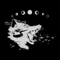 Wild Wolf Creature With Stars And Eyes - design