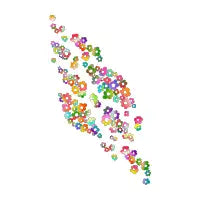 Maximalism Rainbow Floral Pattern - design