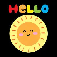 Rainbow Hello Sun - design