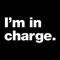I’m in charge. - design