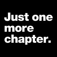 Just one more chapter. - design