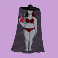 Beach Babe Summerween Vampire - design