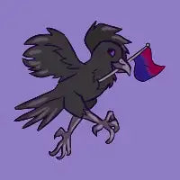 Bi Pride Raven - design