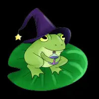 Frog Wizard with Potion - design