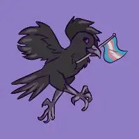 Trans Pride Raven - design