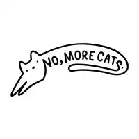 no, more cats. (black ink version) - design