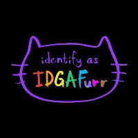 identify as idgafurr - design