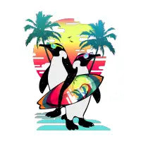 Surfer Penguin - design