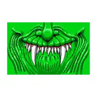 Green Monster Mouth Mask - design