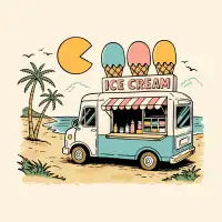 Arcade ice scream truck - design